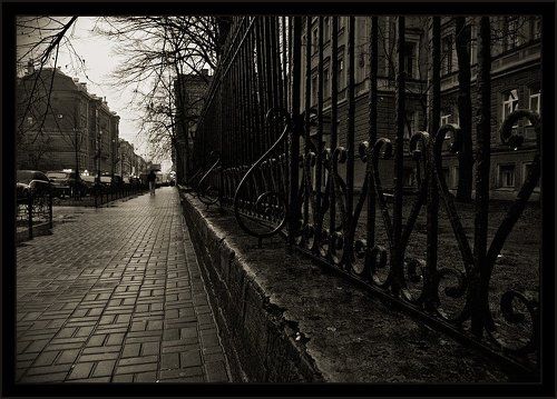 Дождливая городская зарисовка