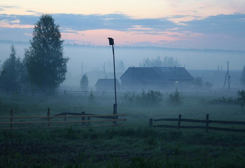 туман Утро туманное фото превью