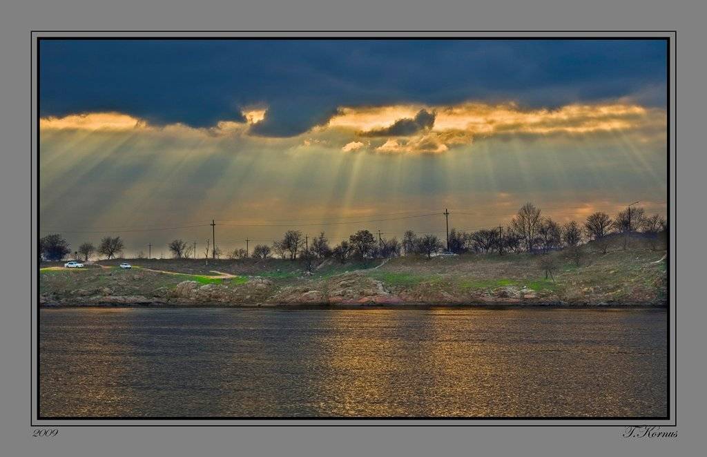 хортица,днепр,закат,гроза, Татьяна Корнус