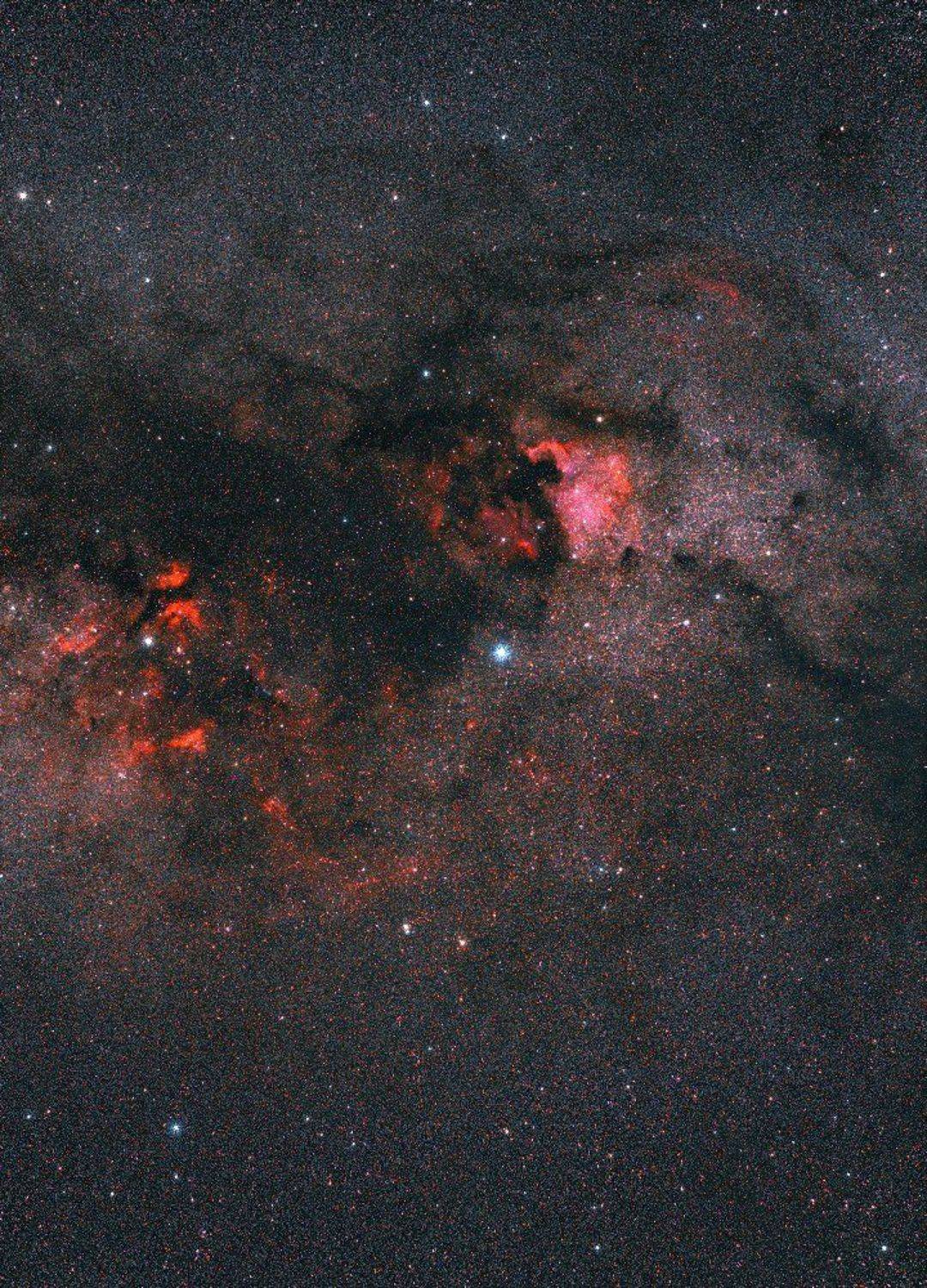 туманность, северная америка, пеликан, созвездие лебедь, Борис Богданов