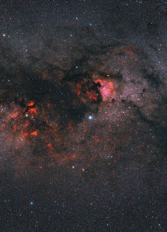 туманность, северная америка, пеликан, созвездие лебедь Ночь Сварога фото превью