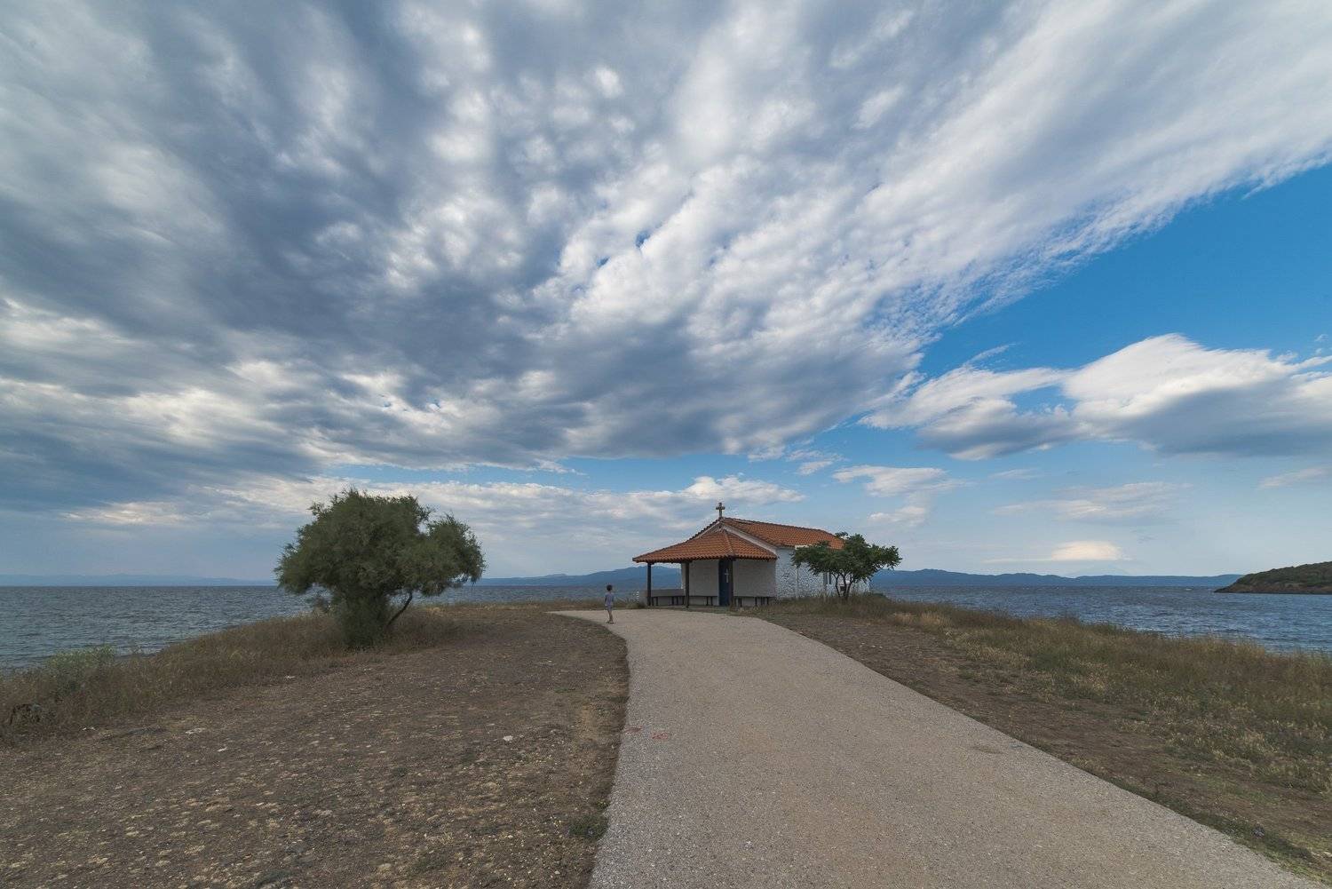 часовня,облака,небо,пейзаж,море, Дмитрий Старостенков