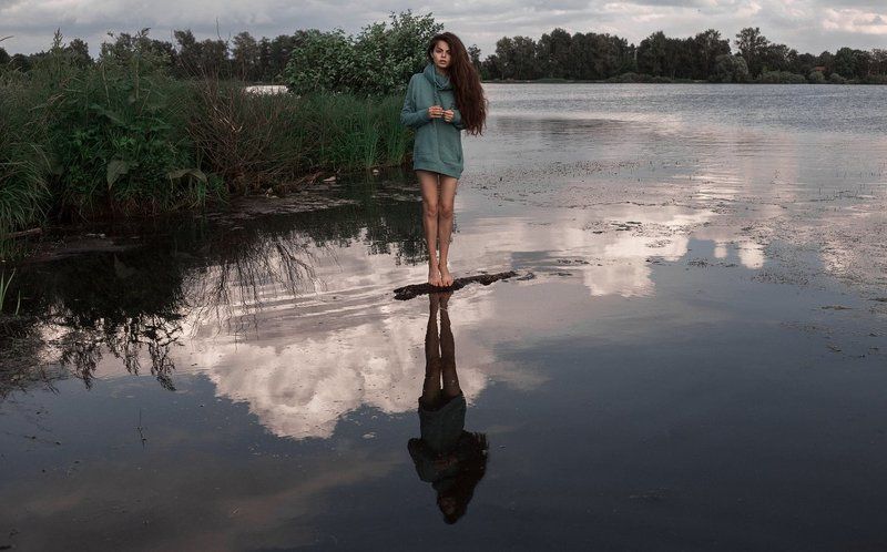 На речке фото превью