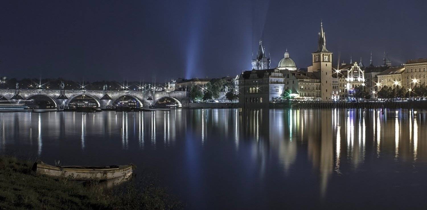 Czech republic, Long exposure, Night, Praga, Jacek