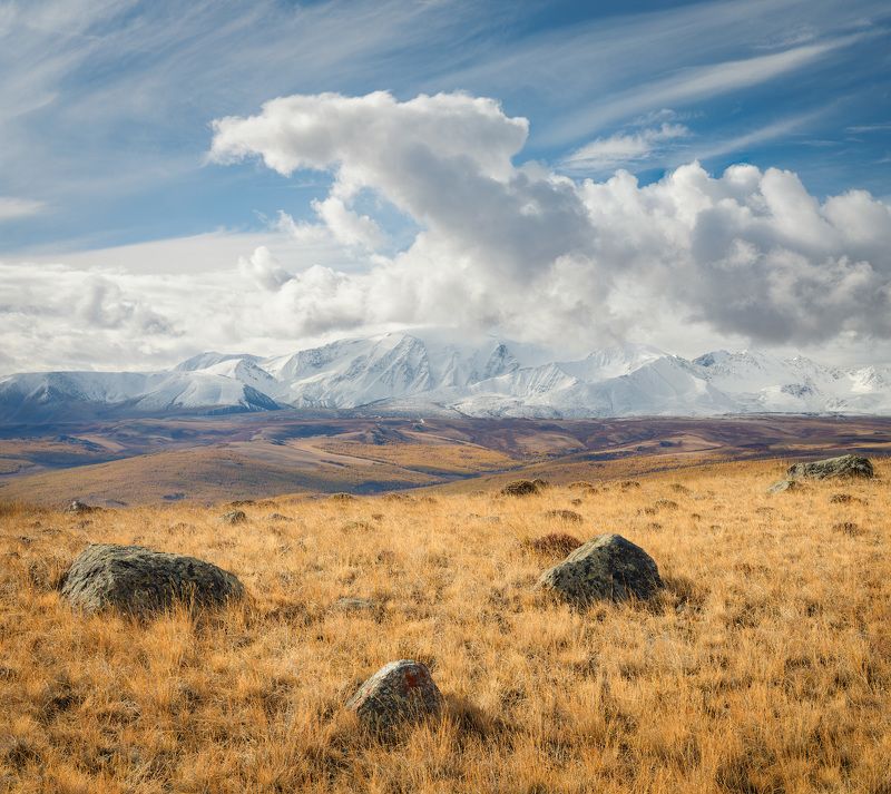 тыва, tuva, горы, облака, небо, утро, путешествие, journey, traveling Доброого утра.  /  Good morning. фото превью