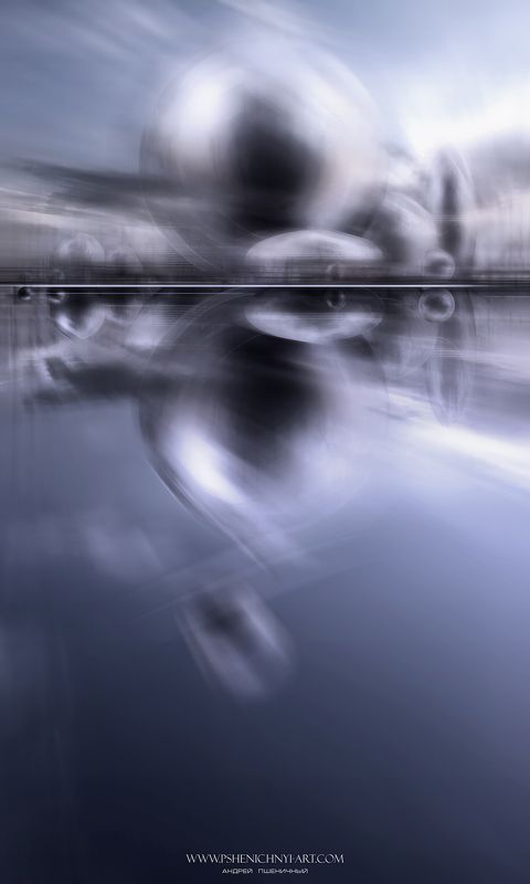 объекты, пространство, время, сфера, отражение, фантастика, концепт, архитектура Постоянство движения фото превью