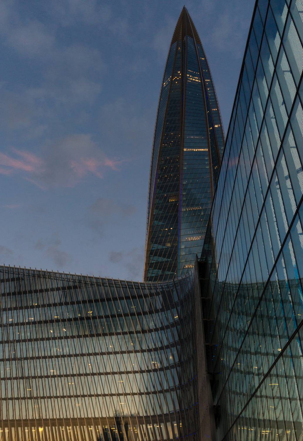 лахта, лахта центр, санкт-петербург, питер, петербург, спб, закат, город, небоскреб, городской пейзаж архитектура, Alexey S