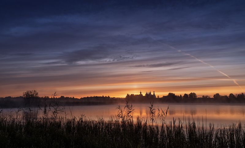 ферапонтово, рассвет, утро, вологодская область, туман Полосатый рассвет фото превью