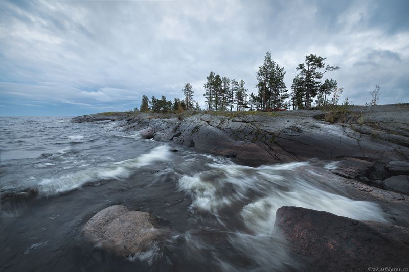 ладога, ладожские шхеры, карелия, сортавала, северное приладожье, скалистые острова, сосны, сельги, редколесье, сортавала, природа карелии, шторм, волны \
