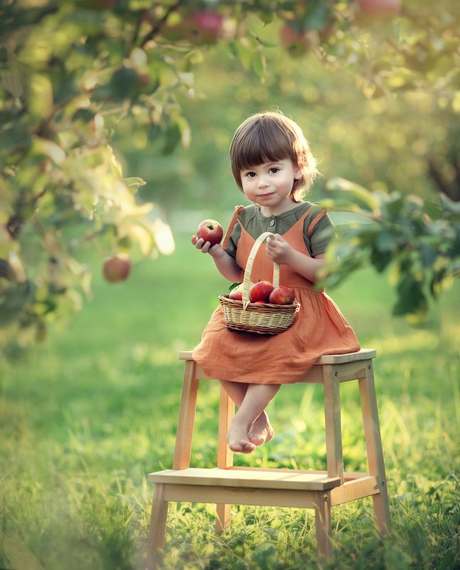 Летние яблочки фото превью