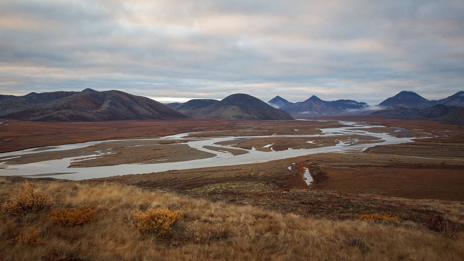 россия, чукотка, тундра, река, р.паляваам, сопки, осень, пейзаж,, Сергей Шульга