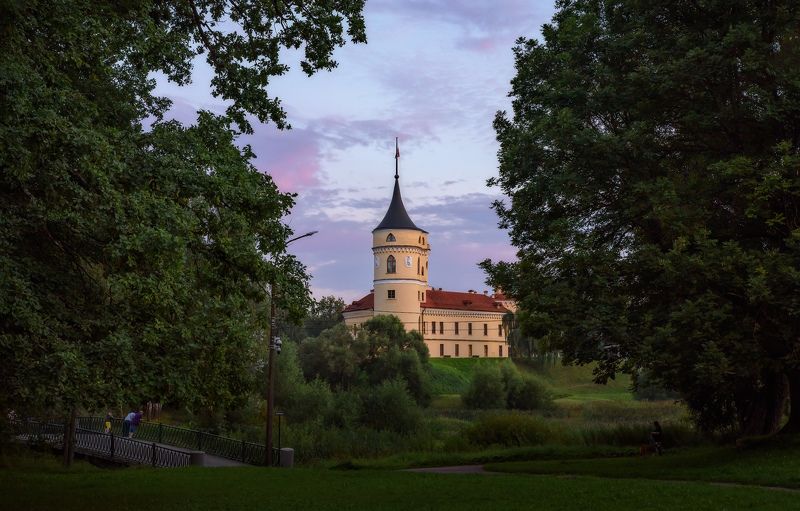 город, закат, парк, замок, городской пейзаж, санкт-петербург, питер, павловск После заката фото превью