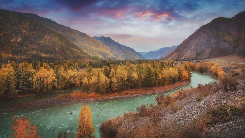 Осенняя погода. Алтай фото превью