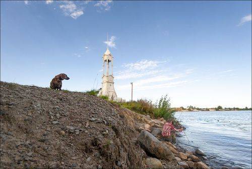 Река Волхов. Устье Староладожского канала