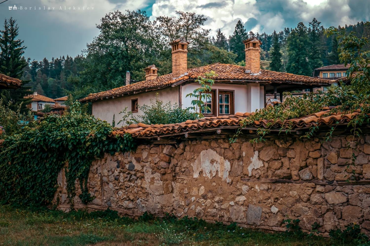 копривщица,koprivshtitsa,българия,bulgaria,travel,old,building,house,history,blue,green,stone,history,tree,nature,, Алексиев Борислав