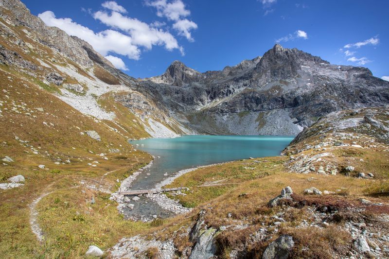 клухор ,осень , домбай,пейзаж,карачаево-черкесия Клухорское озеро... фото превью
