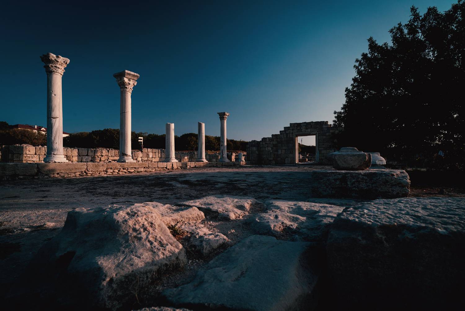 лето, вечер, архитектура, древность, античность, история, наследие, атмосферное, херсонес таврический, севастополь, россия, Щербак Анатолий