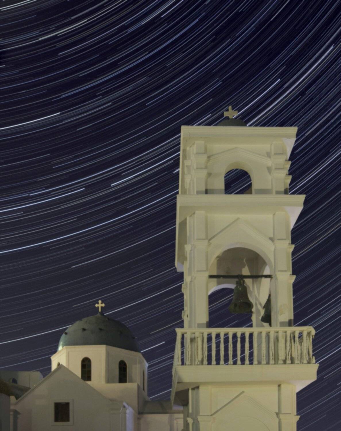 Greece, Long exposure, Night, Santorini, Stars, Startrialis, Jacek