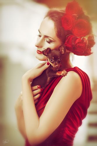 La Dame au petit chien