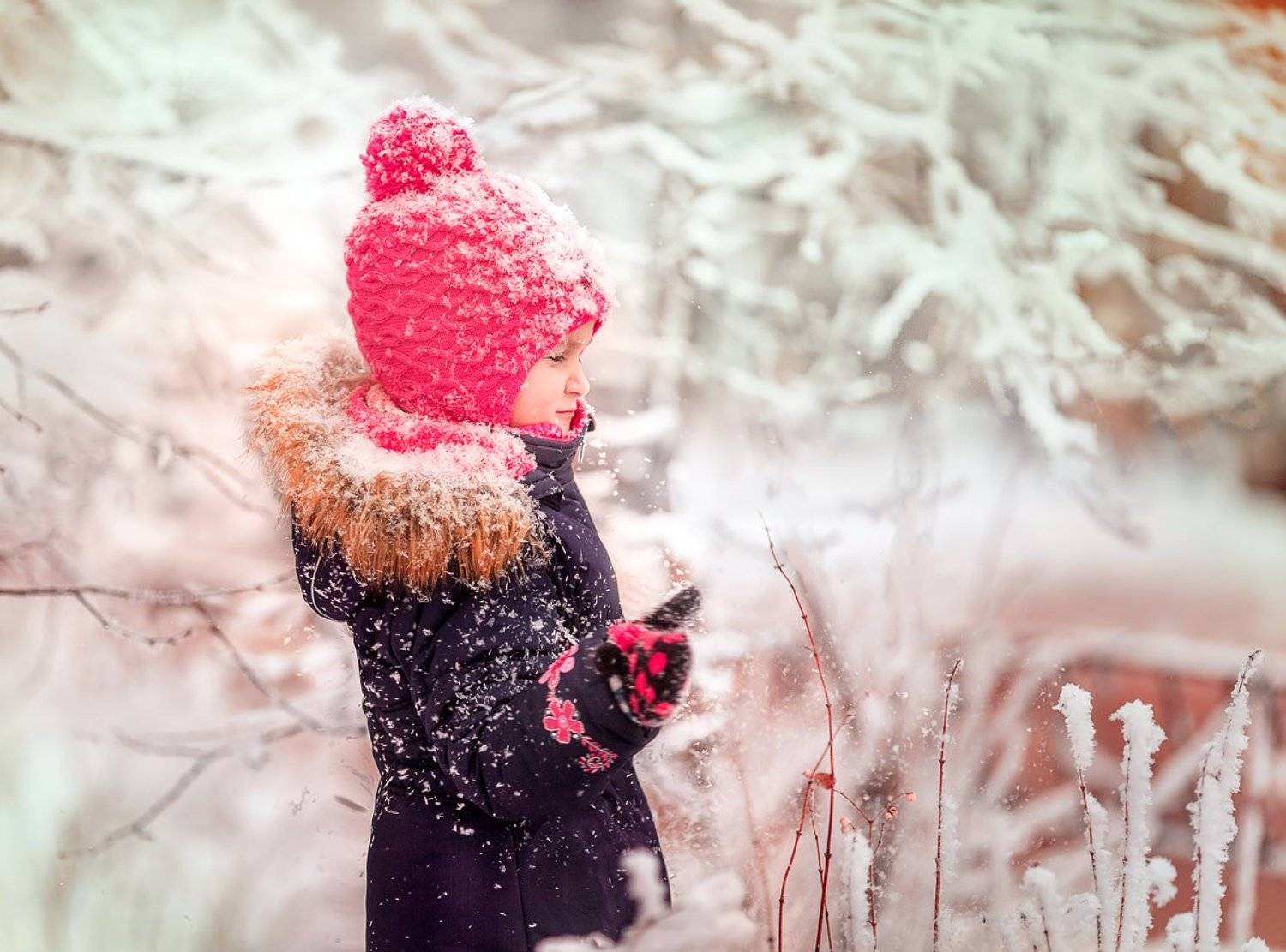 зима, снег, девочка, мороз, Зоя Павкина