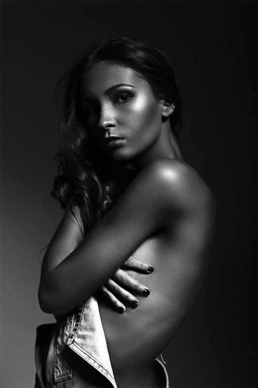 portrait, girl, studio Polina фото превью