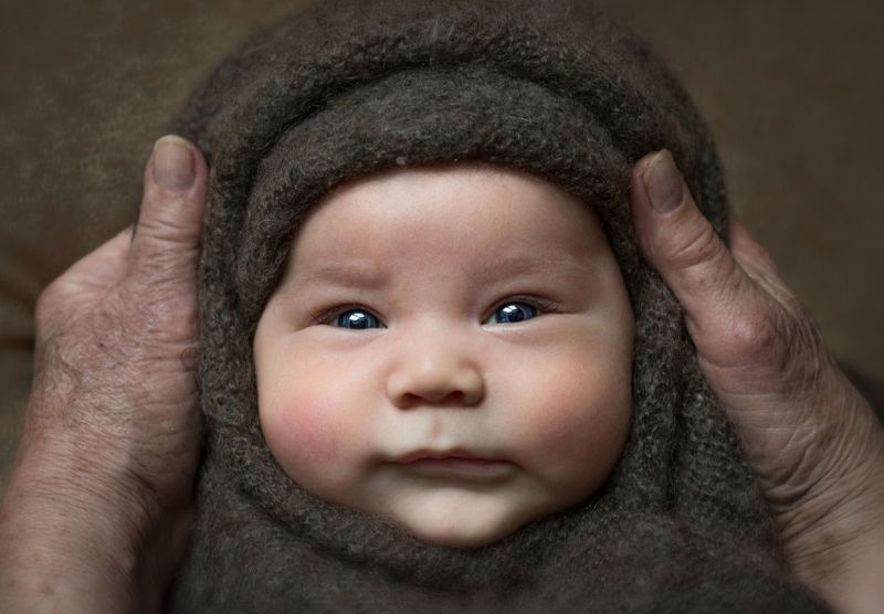 портрет, ребенок, малыш, новорожденный, сибирь, portrait, childhood, newborn, baby, детство Маленький сибиряк фото превью