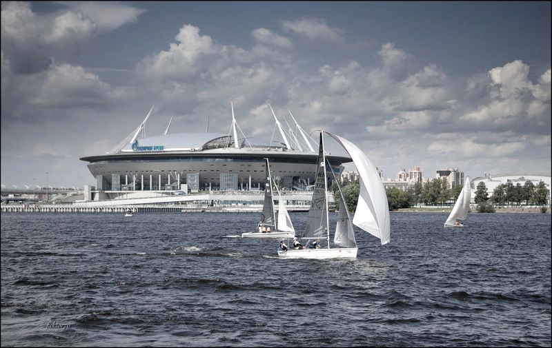 город, архитектура, нева, питер, Газпром  Арена Санкт-Петербург фото превью