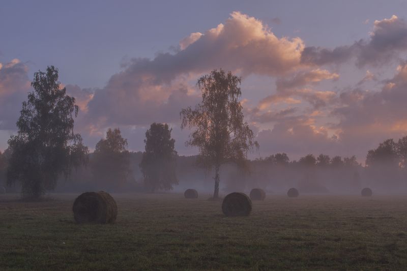 Холодное осеннее утро фото превью