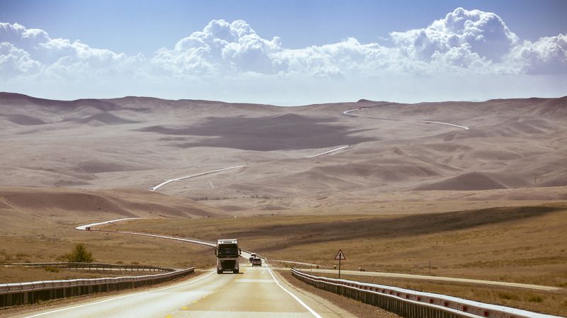 Тува Тыва Лента дороги фото превью