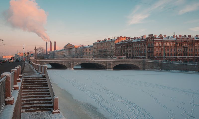 city, embankment, winter, neva, northern, frozen, saitpetersburg, leningrad, СПБ. фото превью