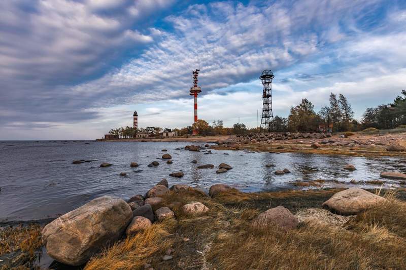 финский залив,шепелевский маяк,осень,питер,russia Вечер у Шепелевского маяка фото превью