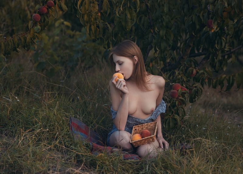 девушка, модель, ню  фото превью