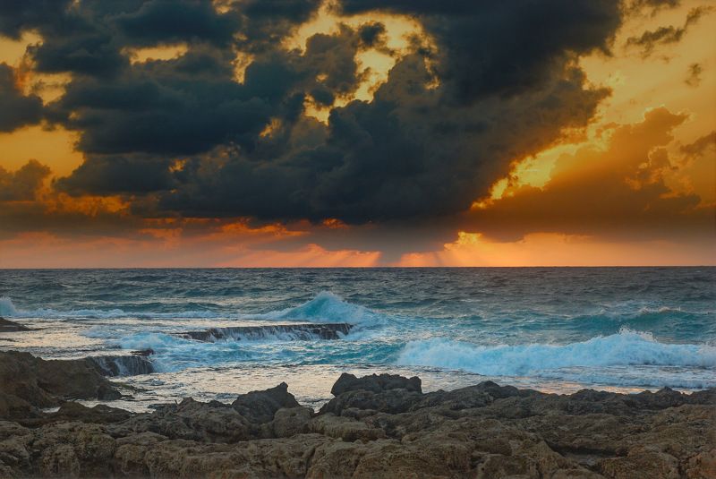 Mediterranean Sea, Sunset фото превью