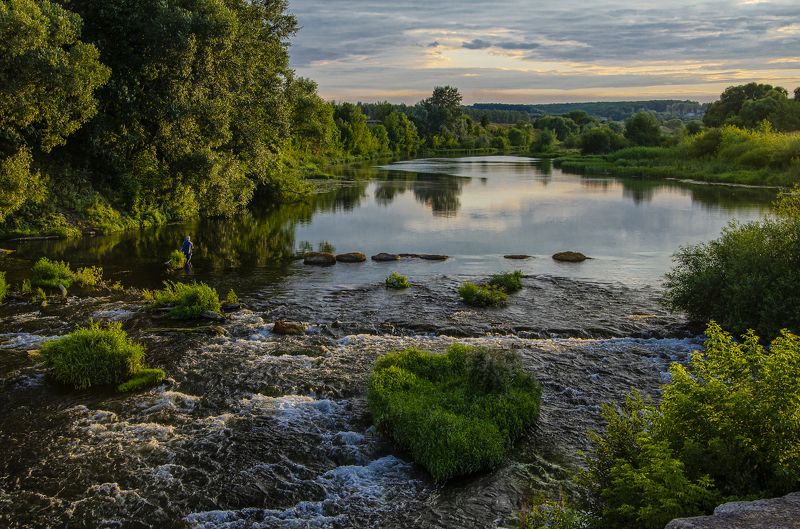 красивая меча,  река, вечер Вечер на Красивой Мече фото превью