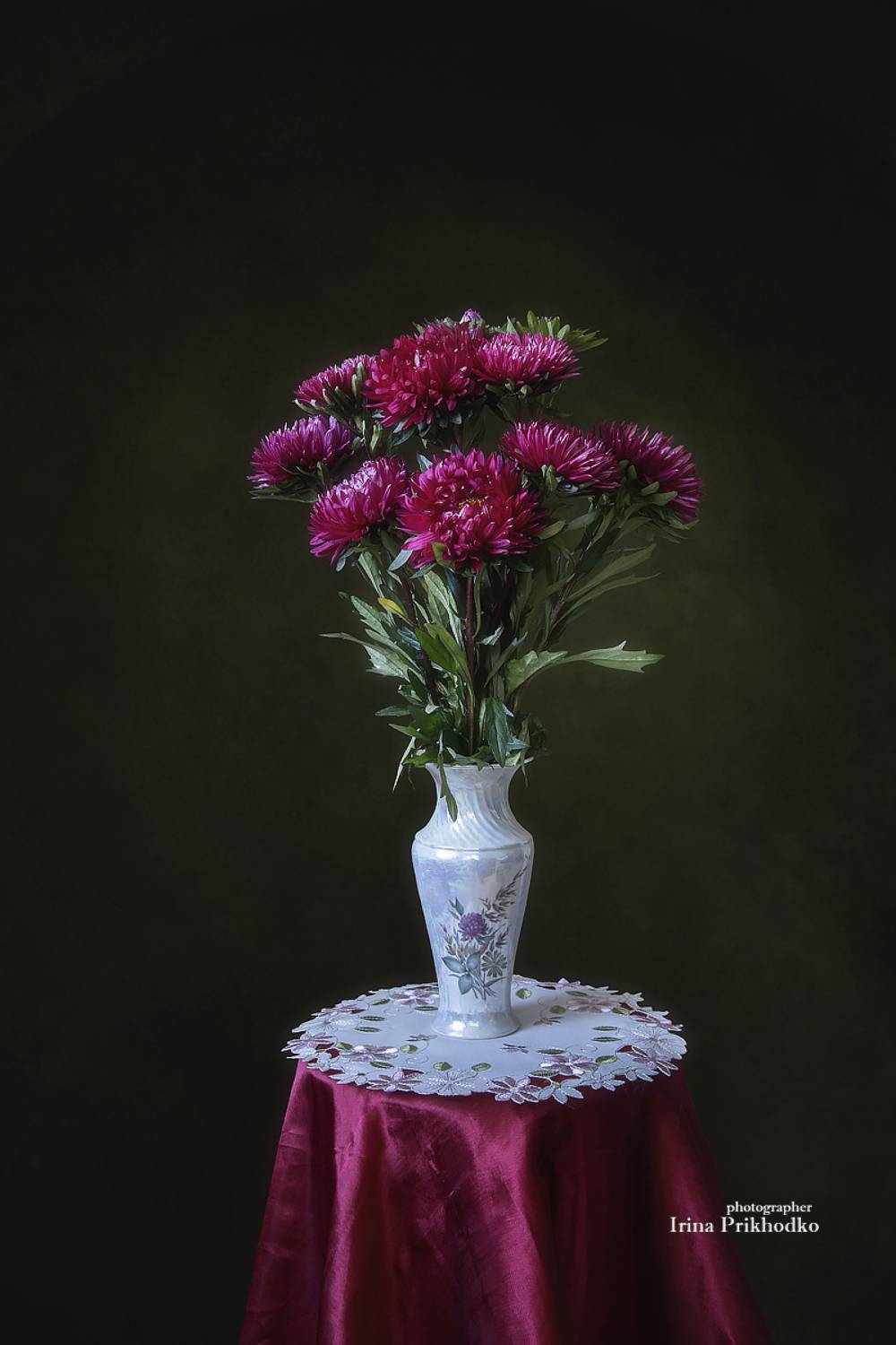 натюрморт, цветы, астры, букет, Приходько Ирина