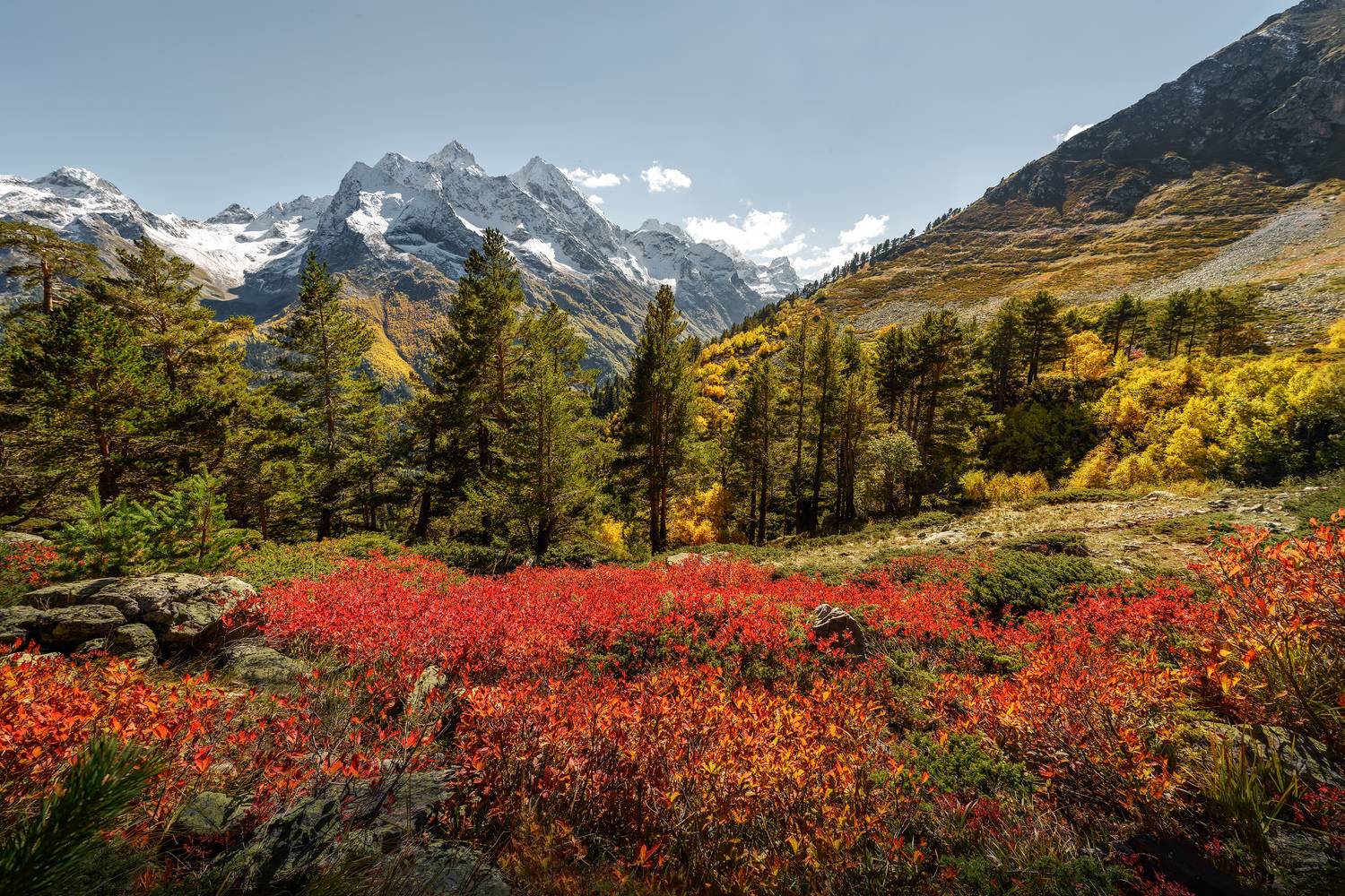 кавказ, горы, осень, карачаево-черкесия, горный пейзаж, осенний пейзаж, осень в горах, кавказский хребет, Zakharov Armen