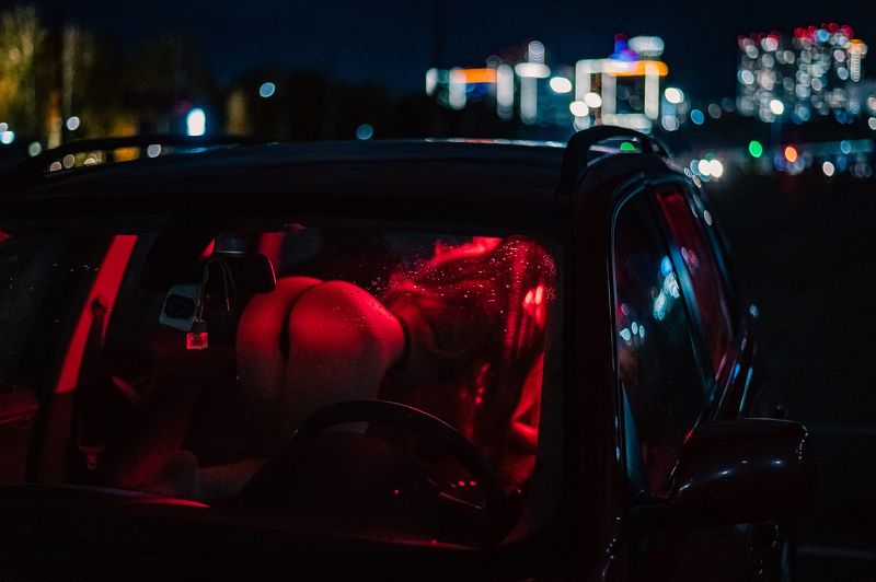 бмв, ночь, город, авто, попа, ночные огни, красный, машина, Михаил Решетников фотосессия в авто) фото превью