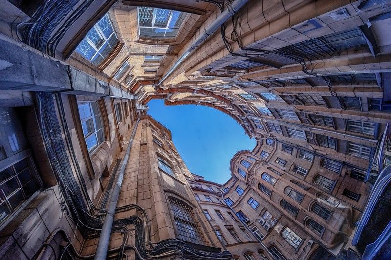 город, архитектура, экстерьер, двор, здание Дворы Петербурга фото превью