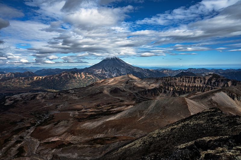 Горы, сопки и вулкан  фото превью