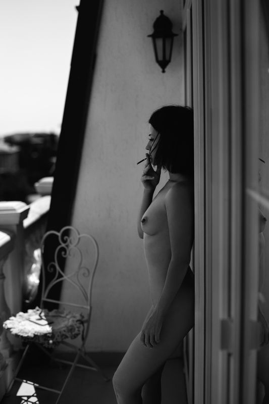 девушка, модель, ню  фото превью