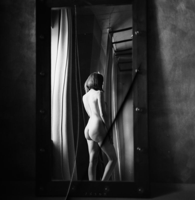 плёнка, средний формат, чб, ню, film, medium format, nude  фото превью