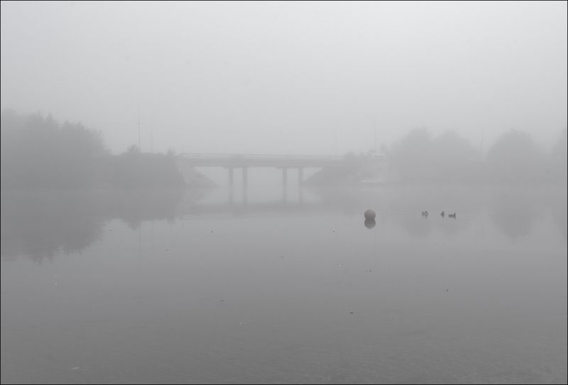 Утренний туман фото превью