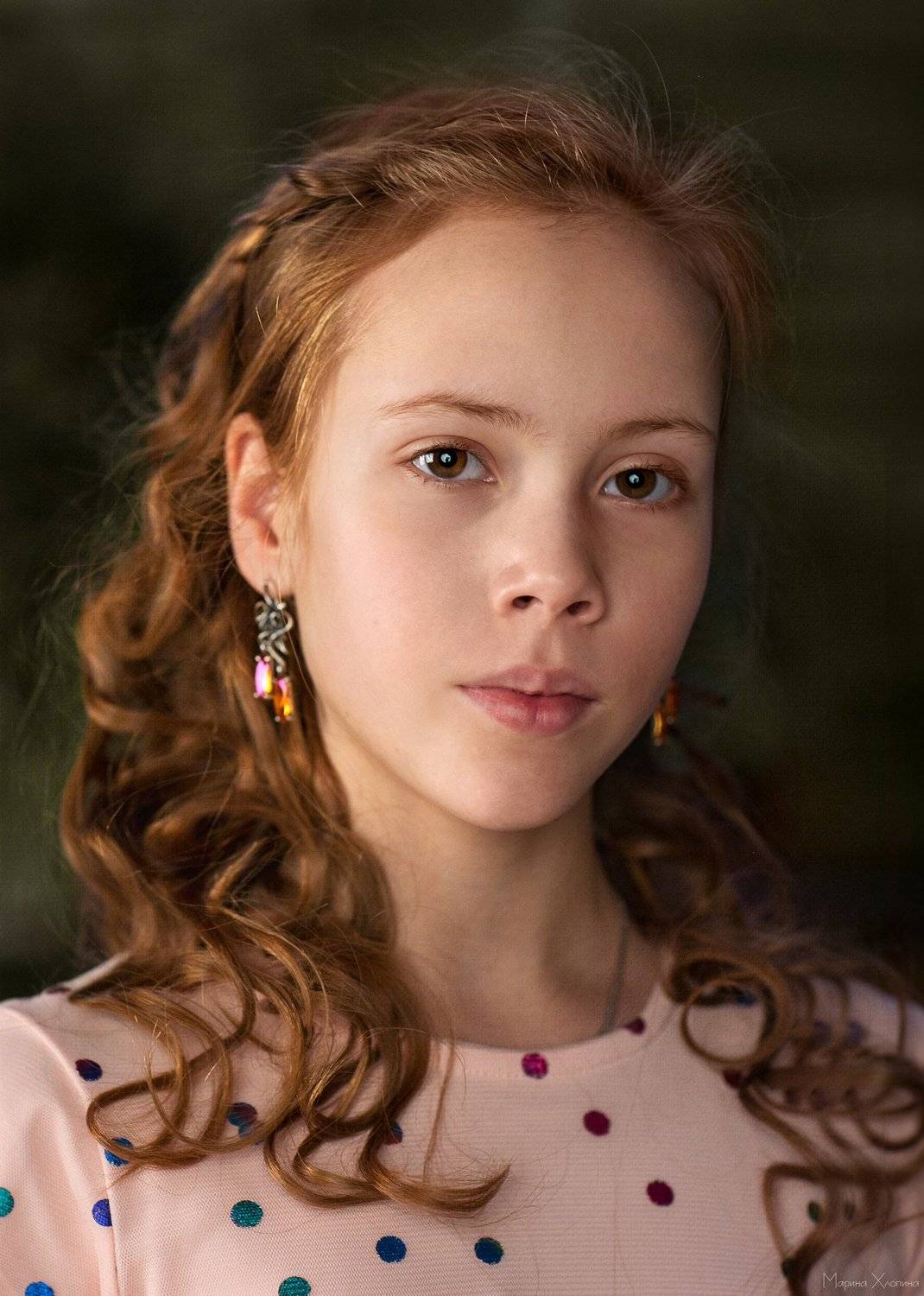 Девочка, Портерт девушки, Рыжие волосы, Марина Хлопина