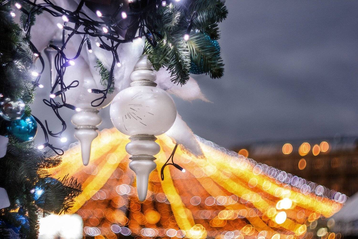 москва елка игрушки гирлянда гелиос боке, Татьяна Афиногенова