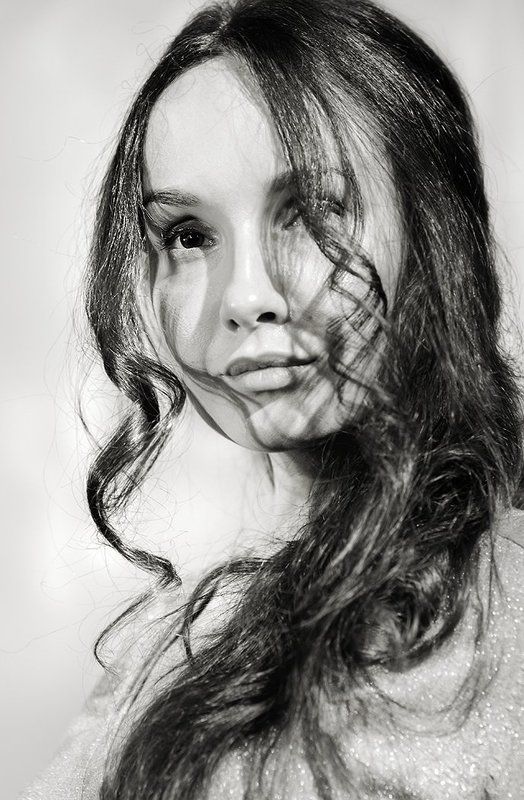 портрет, студия, волосы, тени, локоны, девушка, Локоны... фото превью