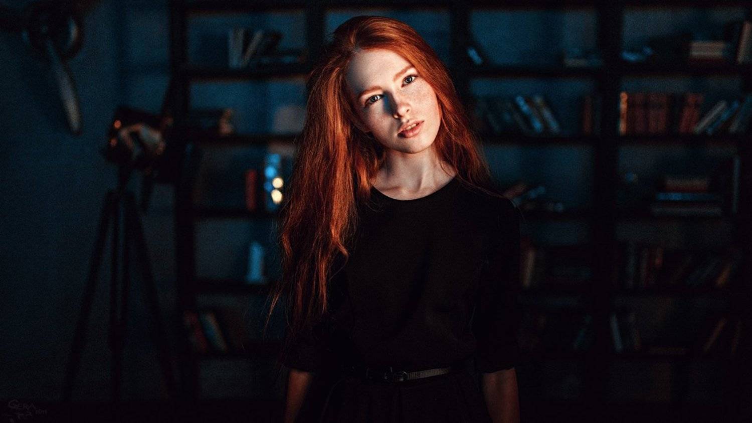 Mood, Portrait, Redhead, Настроение, Портрет, Рыжая, Георгий Чернядьев