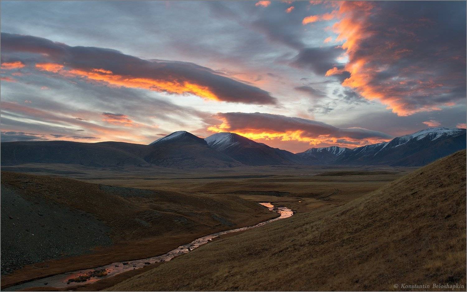 константин белошапкин, перевал, рассвет, река, таргитай, тархата, тархаты, Константин Белошапкин