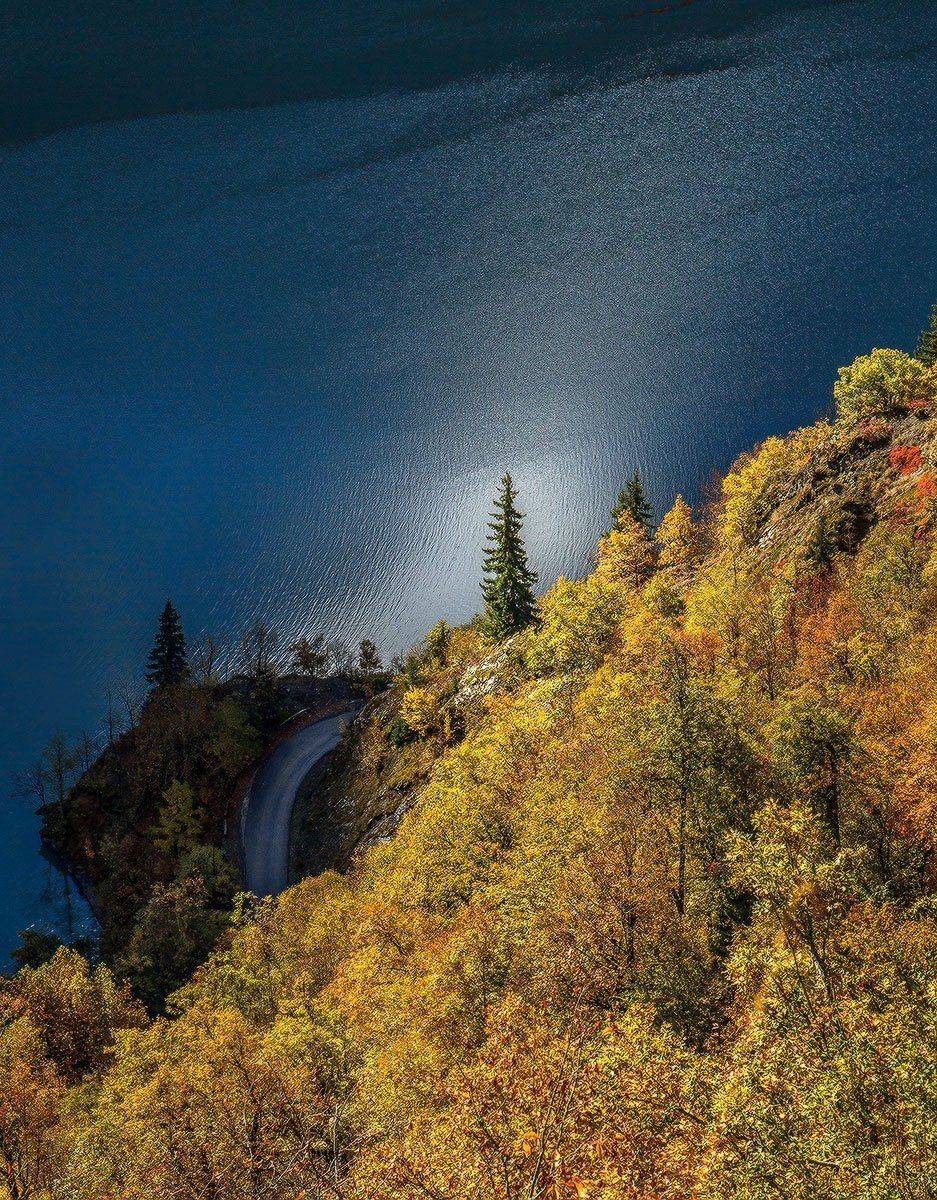 Абхазия, Озеро Рица, Осень, Рассвет, Лашков Фёдор