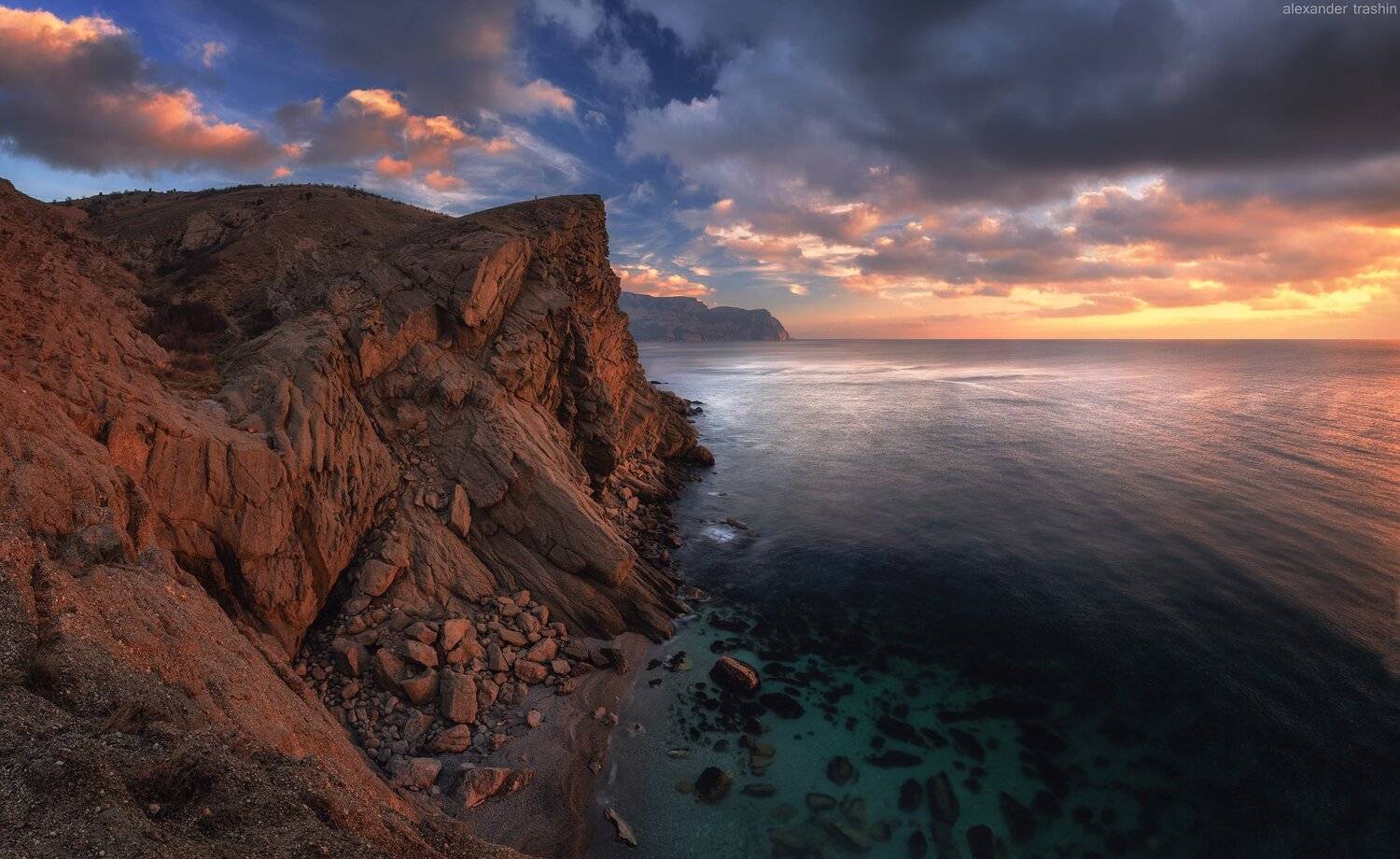 балаклава, закат, крым, крымские горы, пейзаж, шайтан-дере, Александр Трашин