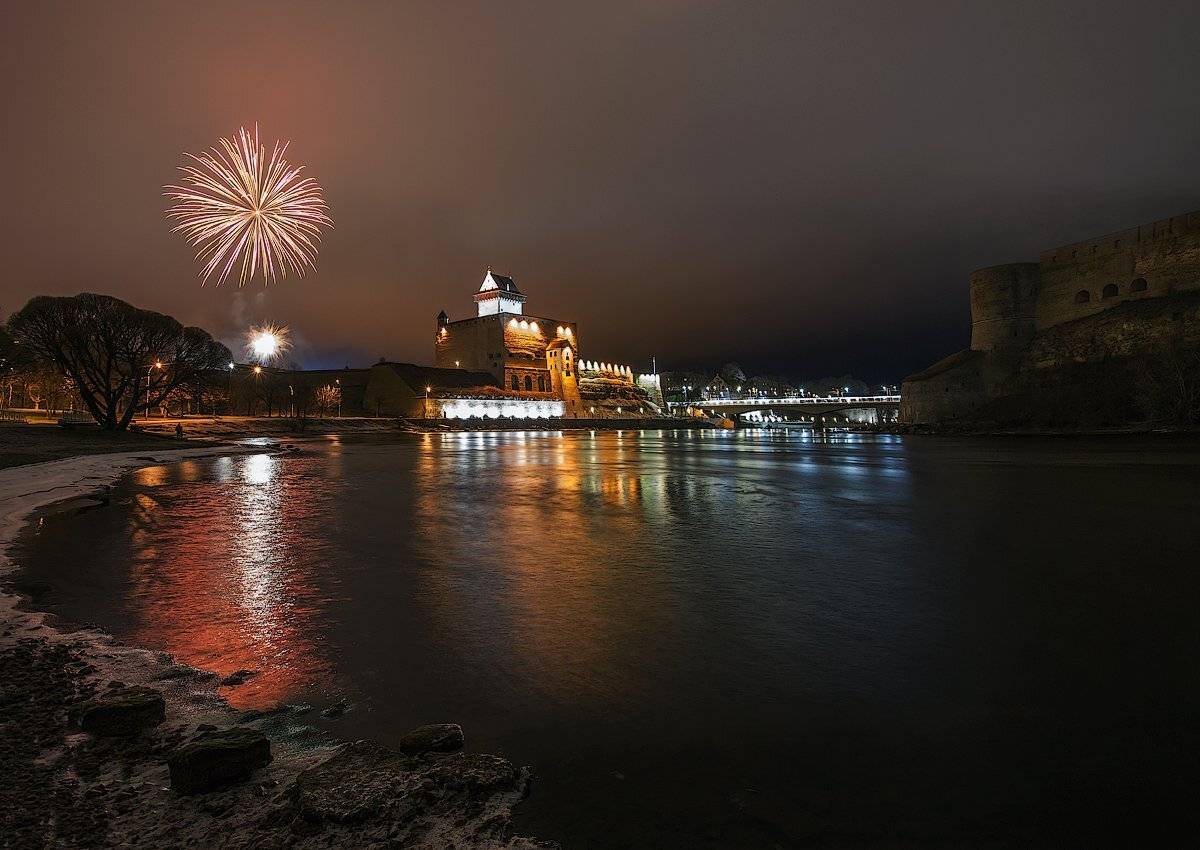 Нарва, Новый год, Эстония, Kljuchenkow Aleksandr
